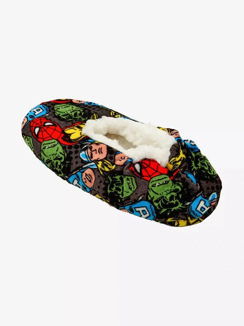 Marvel Avengers Allover Print Sherpa Cozy Slippers Socks